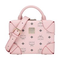 MCM SOFT BERLIN系列女士粉色时尚经典人造革手提单肩斜挎包MWR8ABF12QH001