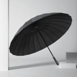 cmoncmon防风雨伞长柄伞双人大号商务防风伞24骨直杆伞黑色