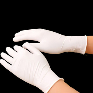 克林莱彩色一次性丁腈手套家务清洁手套橡胶手套中号60只装C29020（颜色随机）