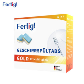 Fertig德国进口亮碟洗碗块12合1洗涤剂块洗碗粉480g
