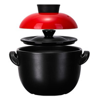 泥火匠 陶瓷 蒸蒸日上双层盖焖饭煲 1500ml米饭锅 明火煮饭锅 耐热煲仔饭砂锅炖汤煲