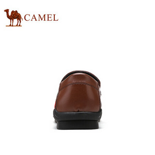 骆驼（CAMEL） 英伦柔软套脚舒适休闲商务男鞋  A022168790 棕色 40