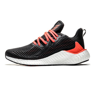 adidas 阿迪达斯 alphaboost EH3317 男女跑步运动鞋 1号黑色+红荧光 39