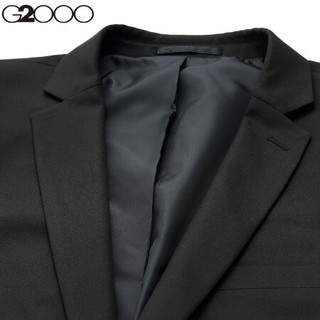 G2000黑色新郎西服男 结婚修身气质西装男商务礼服正装00010801 黑色/99 50/175