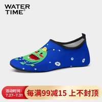 Watertime哇咚 浮潜鞋 女男儿童沙滩鞋袜防滑软底夏游泳速干潜水瑜伽溯溪涉水鞋袜 小绿豆 32/33码