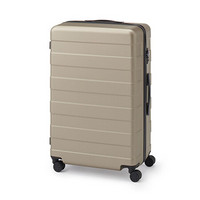 MUJI 可自由调节拉杆高度 硬壳拉杆箱（88L） 行李箱 米色 NONE