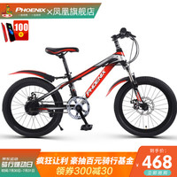 PHOENIX 凤凰 山地车男女20/22寸自行车变速双碟刹减震越野学生赛车单车