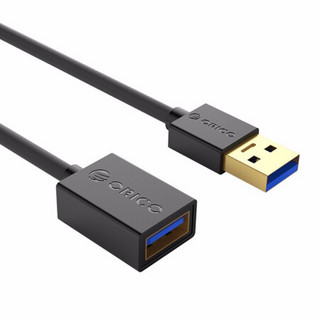 奥睿科（ORICO） USB2.0/3.0数据线延长线公对母 数据连接线转换线 USB3.0【PVC款】黑色 线长3米