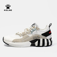 KELME卡尔美休闲鞋男2020夏季新款透气pick chic潮酷百搭复古运动XX60021003 白/黑 44