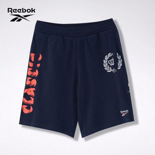 Reebok锐步 运动经典CL OL CR SHORTS男女夏季短裤五分裤FU1852 FU1852_藏青色 A/L