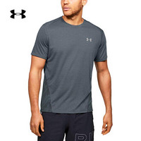 安德玛官方UA Streaker男子运动圆领短袖T恤Under Armour1350096 灰色012 L