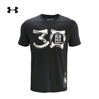 安德玛官方UA 库里Curry 30新春系列男子运动短袖T恤Under Armour1353020 黑色434 M