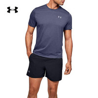 安德玛官方UA Swyft男子运动短袖T恤Under Armour1347412 蓝色497 S