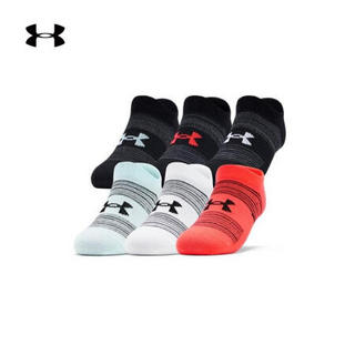 安德玛官方UA Essentials女子运动袜子—6双装Under Armour1332981 多色003 M