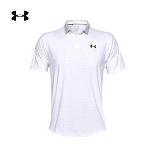 安德玛官方UA Iso-Chill Grid男子运动Polo衫Under Armour1356650 白色100 L