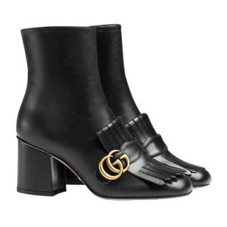 GUCCI 古驰 女士短靴 408210 C9D00 1000 黑色 40.5