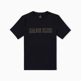 CK PERFORMANCE 2020春夏款男装 合身针织运动短袖T恤4MS0K299 007-黑色 L