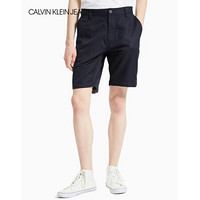 CK JEANS 2020春夏款男装 简约休闲刺绣LOGO时尚短裤J314450 CHW-藏蓝色 29