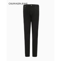 CK JEANS 2020秋冬新款 男状合体版层叠LOGO休闲长裤 J316805 BAE-黑色 30