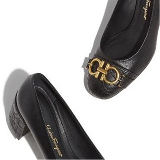 Ferragamo菲拉格慕女鞋高跟鞋精致新颖外观柔软流苏设计01Q126 714662 38