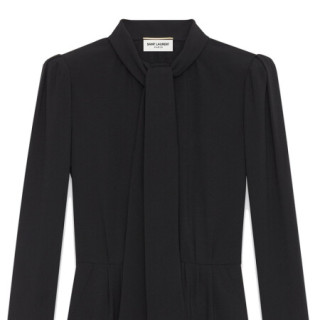 商品ysl圣罗兰女士时尚迷你连衣裙系领带581769y012w1000 36