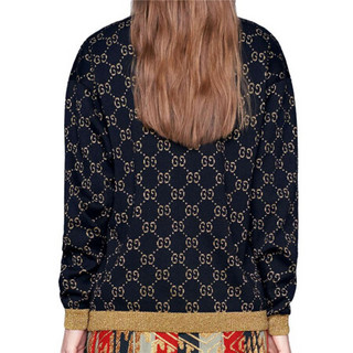 GUCCI 古驰 女士V领针织开衫 529193 X9W83 4921 蓝色 XL