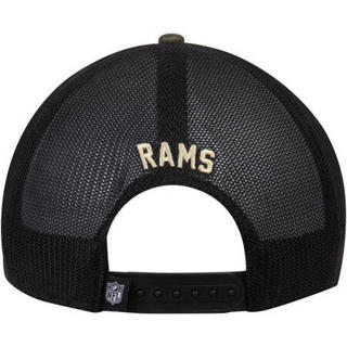 NFL男帽女帽棉质Rams棒球帽鸭舌帽遮阳帽迷彩弯檐2509461 single OSFA