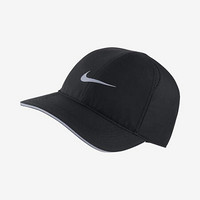 耐克Nike Featherlight可调节鸭舌帽棒球帽跑步运动帽子AR1998 Black ONE SIZE