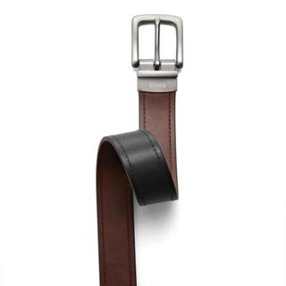 Fossil化石男款腰带Parker方形针扣素面休闲日常MB1274P BROWN 36