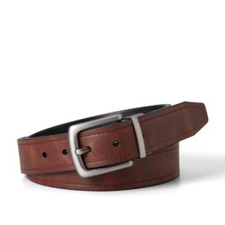 Fossil化石男款腰带Parker方形针扣素面休闲日常MB1274P BROWN 36