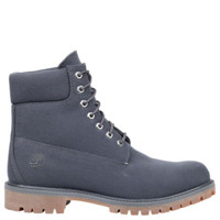 Timberland添柏岚男鞋靴子马丁靴6英寸帆布短靴A1LWM270 DARK GREY 7M/40