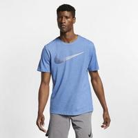 耐克Nike男士训练T恤吸湿排汗圆领短袖上衣AR5968 Royal/Obsidian 2XL
