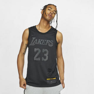 耐克Nike詹姆斯湖人队NBA男子球衣CI2030 Black XL (52)