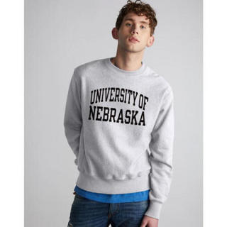 Champion冠军男士卫衣圆领长袖T恤纯色Cornhuskers 550803 Silver Grey L