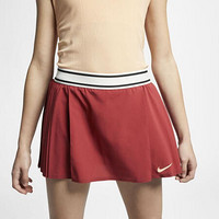 耐克Nike半身裙女士网球裙裤裙AO0375 Crimson/Sail/Haze L (12-14)