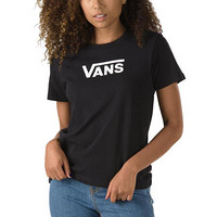 vans范斯T恤女圆领纯棉纯色简约短袖上衣3940472 Black Large