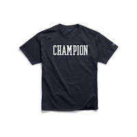 Champion冠军男款T恤上衣圆领短袖棉质Jersey舒适休闲GT23H  Y07692 Navy L