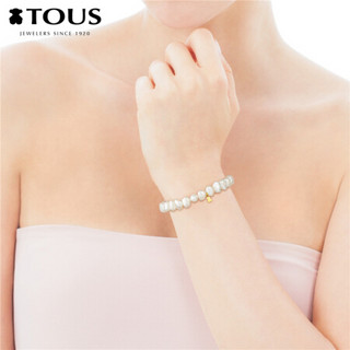 TOUS/桃丝熊18K金珍珠手链  手链女送女友礼物情人节礼物 白色  617091020