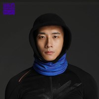 bmai 必迈 运动防寒斗篷2020秋冬新款男女防风保暖头巾 骑士黑/波点蓝 L