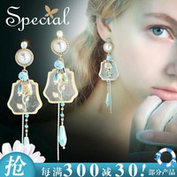SPECIAL欧美耳饰925银针流苏耳环耳钉无耳洞耳夹衬肤显瘦浮世清欢礼物送女友2020新 耳夹