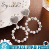 SPECIAL欧美S925银针心形水滴耳环耳饰耳坠耳钉耳针女潮无耳洞耳夹耳扣英伦甜心送女友 心形耳钉