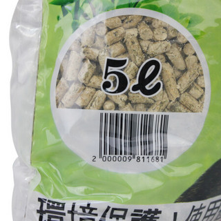 爱丽思松木猫砂 除臭绿茶松木猫沙 宠物猫砂(5L)2.82kg