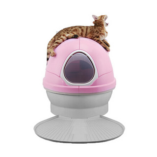 CatGenie 猫洁易猫砂盆全自动宠物猫厕所 全封闭粉色限量款【厂家配送】