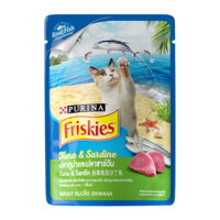 喜跃Friskies湿粮包 成猫幼猫零食罐头 吞拿鱼及沙丁鱼【成猫】 80g