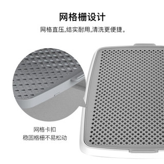 PETBEST 宠百思 可折叠式围栏狗厕所 灰色 L-大型