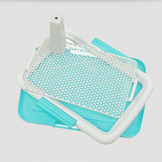 宠百思（PETBEST）狗厕所宠物厕所网格尿片夹狗尿垫夹 粉色 小号（48*35cm）