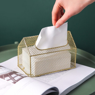 川岛屋北欧ins纸巾盒家用客厅抽纸盒创意轻奢茶几收纳盒餐巾纸盒 白色纸巾盒收纳盒