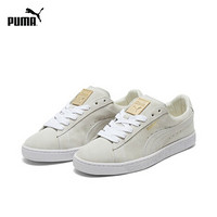 PUMA彪马官方 杨洋同款 男女同款情侣复古经典休闲鞋 SUEDE 370081 白 02 44