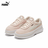 PUMA彪马官方 刘雯同款 新款女子复古厚底休闲鞋 DEVA SUEDE 372423 粉红色-白 04 35.5