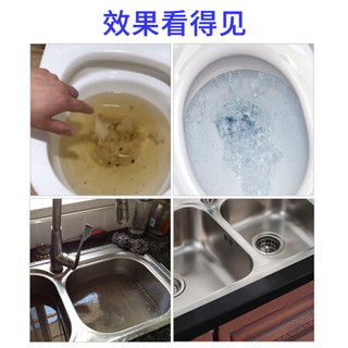 皇宇 管道疏通剂厨房下水道油污厕所疏通马桶地漏堵塞强力溶解除臭神器 2瓶